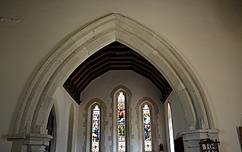 The chancel arch July 2013